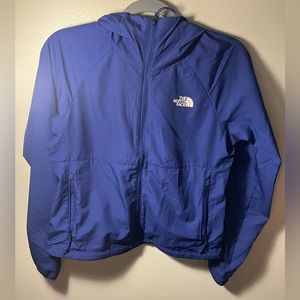 Brand new with tags, North Face royal blue windbreaker, size small